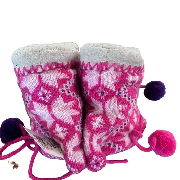 Joe Boxer Slippers Womens‎ Size M/L 9.5 / 10 Knit Snowflake Ankle Length NWT - Picture 5 of 9